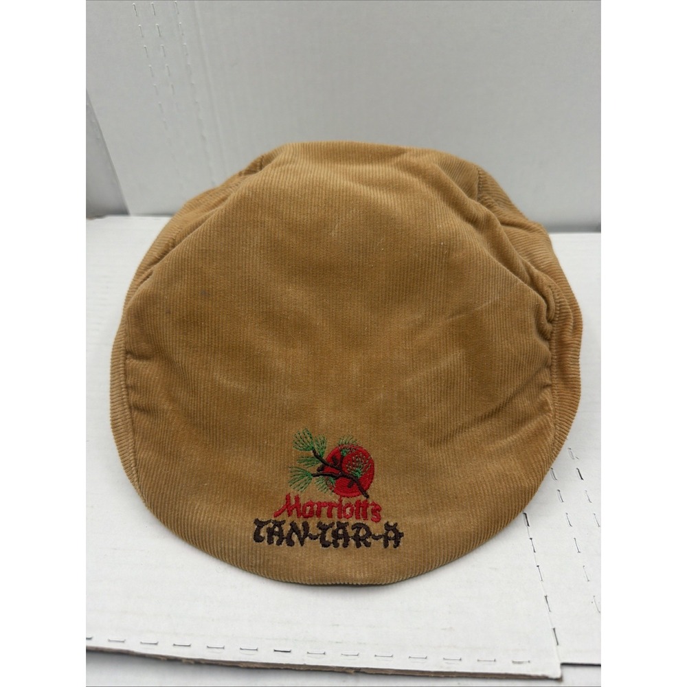 Vintage Duckster Marriotts Tan-Tar-A Brown Corduroy Hat Made In The USA